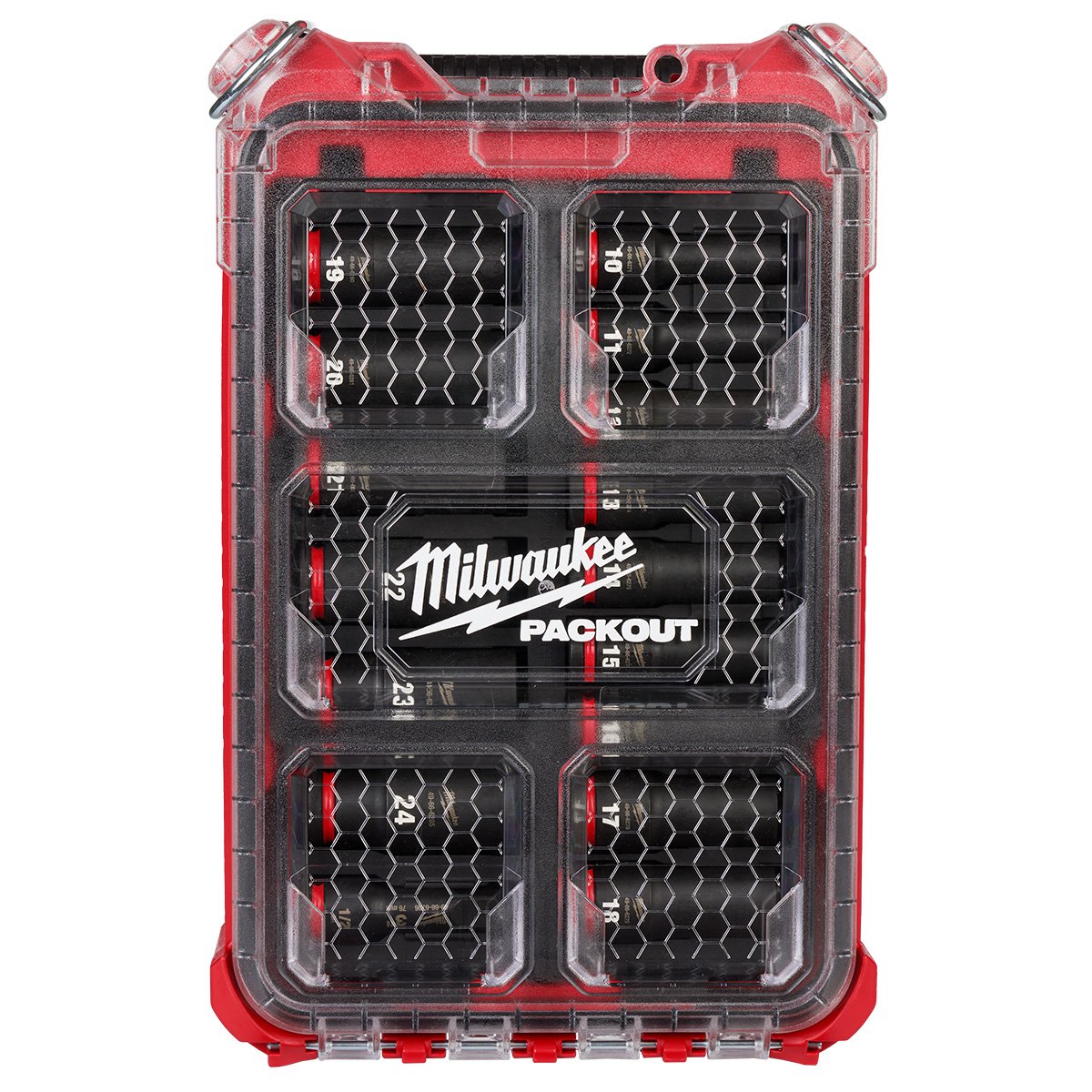 Milwaukee 49-66-6803 SHOCKWAVE Impact Duty™ Socket 1/2” Dr 16PC MM PACKOUT™ Set - product view