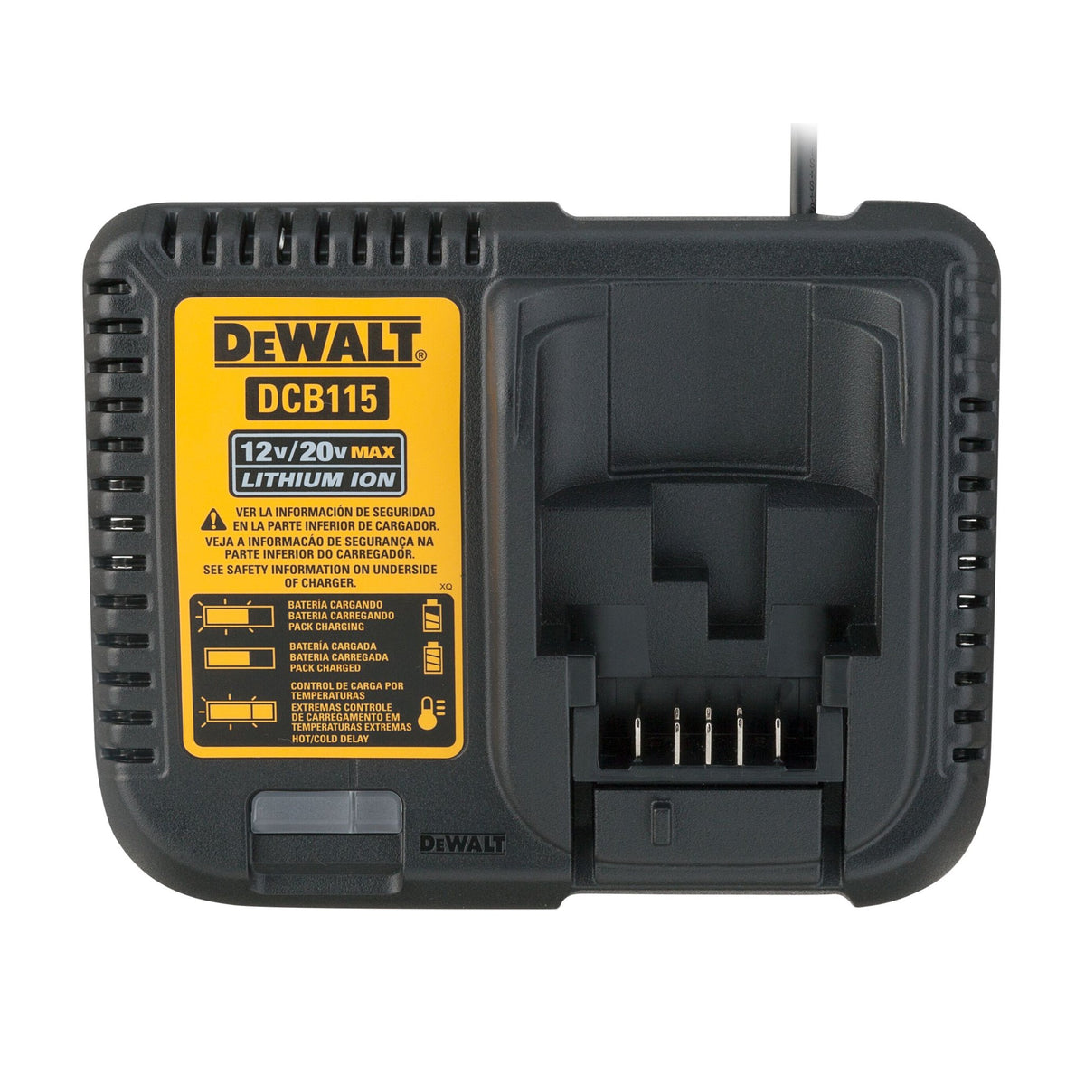 DEWALT DCB115 12V MAX* - 20V MAX** Lithium Ion Battery Charger - product view
