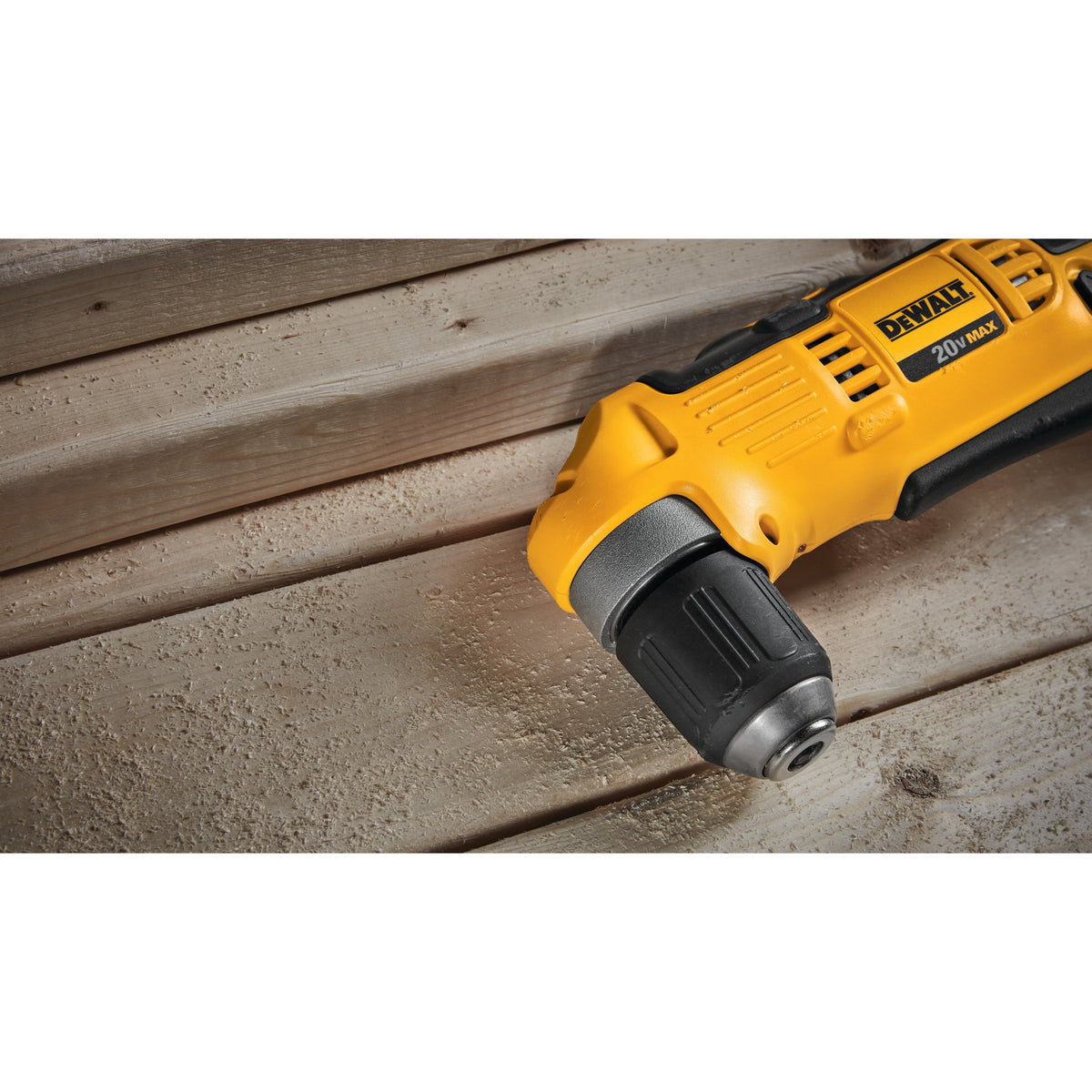 DEWALT DCD740B 20V MAX* Lithium Ion 3/8 in. Right Angle Drill/Driver (Tool Only) - detail close-up