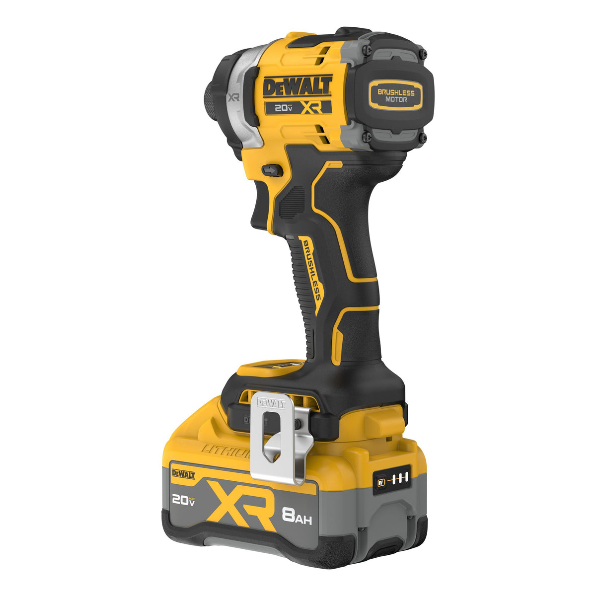 DEWALT DCF860WW1 20V MAX* XR® BRUSHLESS CORDLESS 3-SPEED HIGH TORQUE 1/4 IN. IMPACT DRIVER KIT WITH XR POWE - product view
