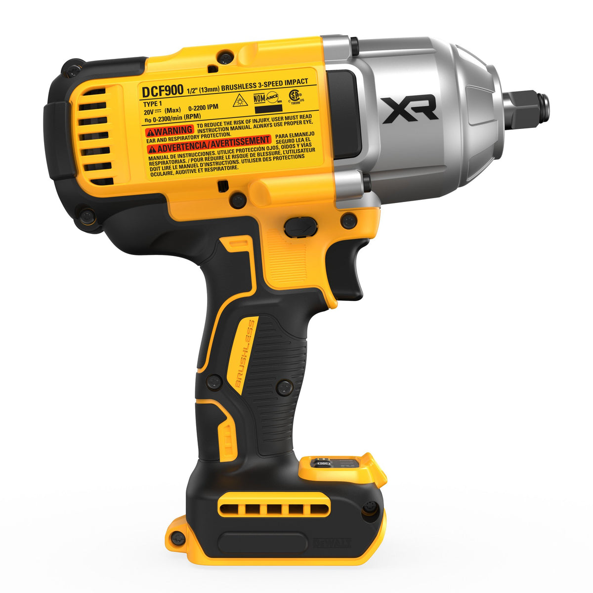DEWALT DCF900B 20V MAX XR 1/2 in. High Torque Impact Wrench with Hog Ring Anvil (Tool Only) - product view