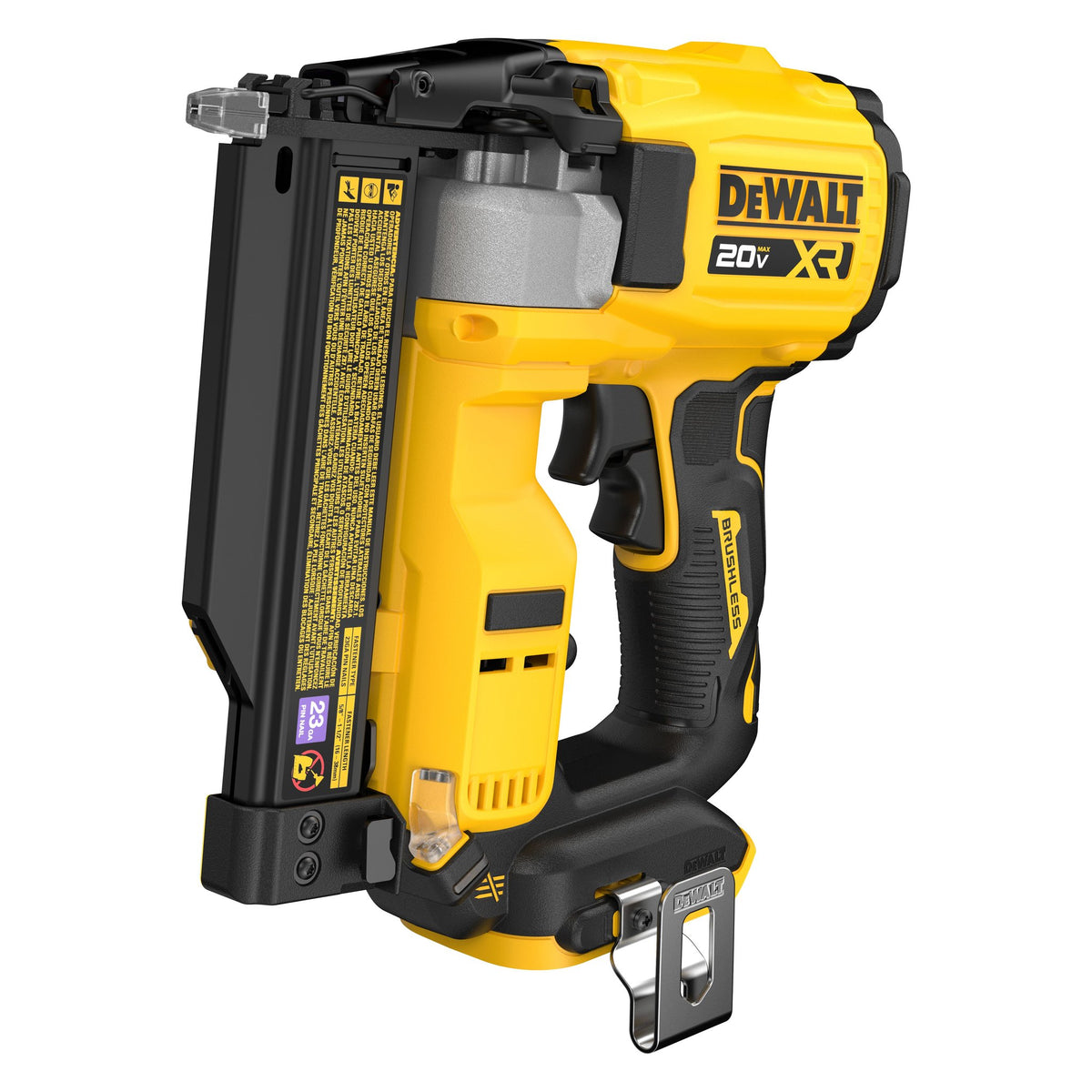 DEWALT DCN623B 20V MAX* XR® 23 Gauge Pin Nailer (Tool Only) - product view