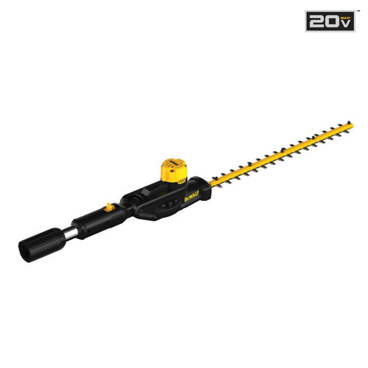 DEWALT DCPH820BH Pole Hedge Trimmer Head With 20V Max Compatibility - feature callout