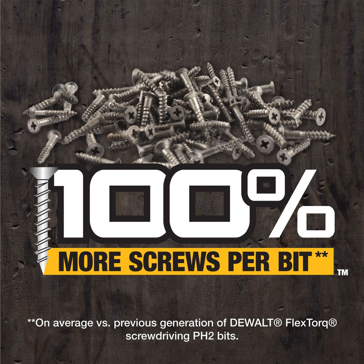DEWALT DWAF3PH2IR5 3.5In Phillips #2 Flextorq 5Pk - feature callout