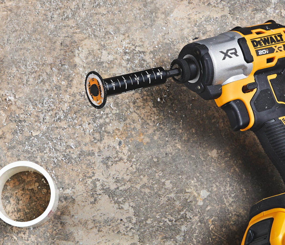 DEWALT DWAIPCIR Impact Connect Inside Pipe Cutter - in use