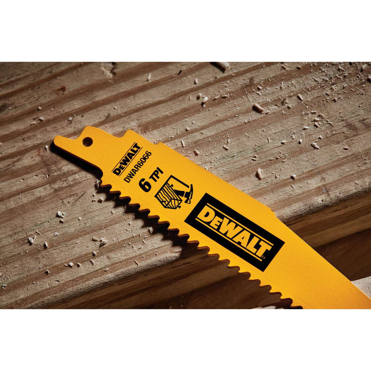 DEWALT DWAR6066 6In 6Tpi 6066 - 5Pk - detail close-up