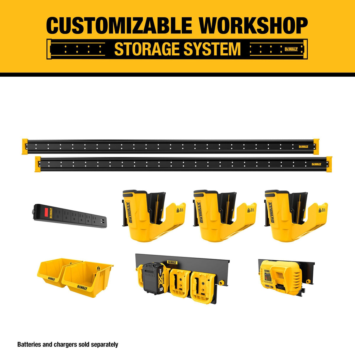 DEWALT DWST82825 Power Tool Storage Kit - feature callout