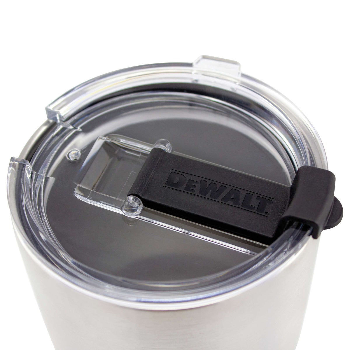 DEWALT DXC30OZTSS Stainless Steel Coffee Tumbler, 30 oz. - detail close-up