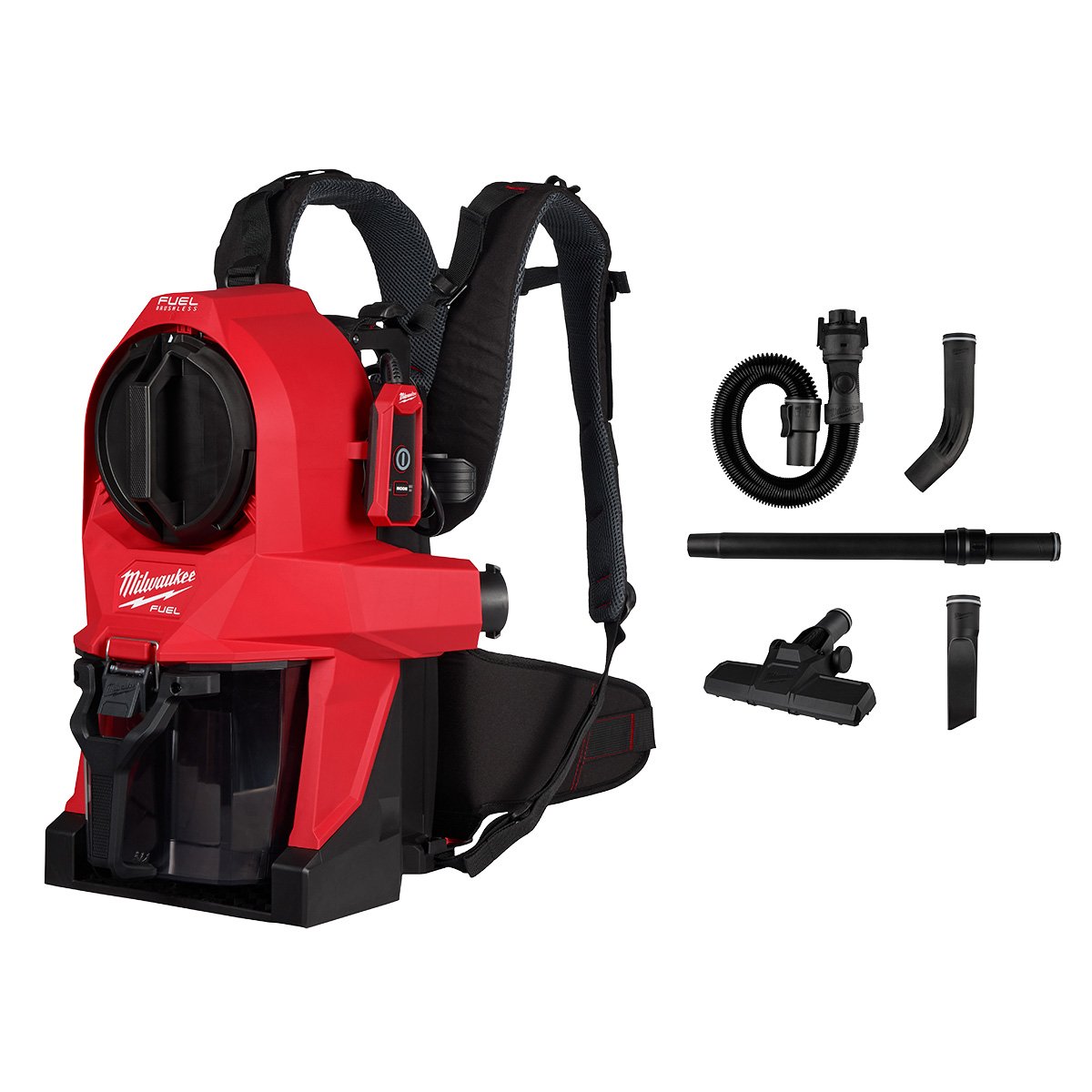Milwaukee 0895-20 M18 FUEL™ 3-in-1 Backpack Vacuum - kit contents