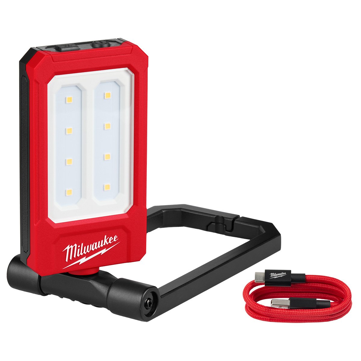 Milwaukee 2013R Rechargeable Low-Profile Magnetic Task Light - kit contents