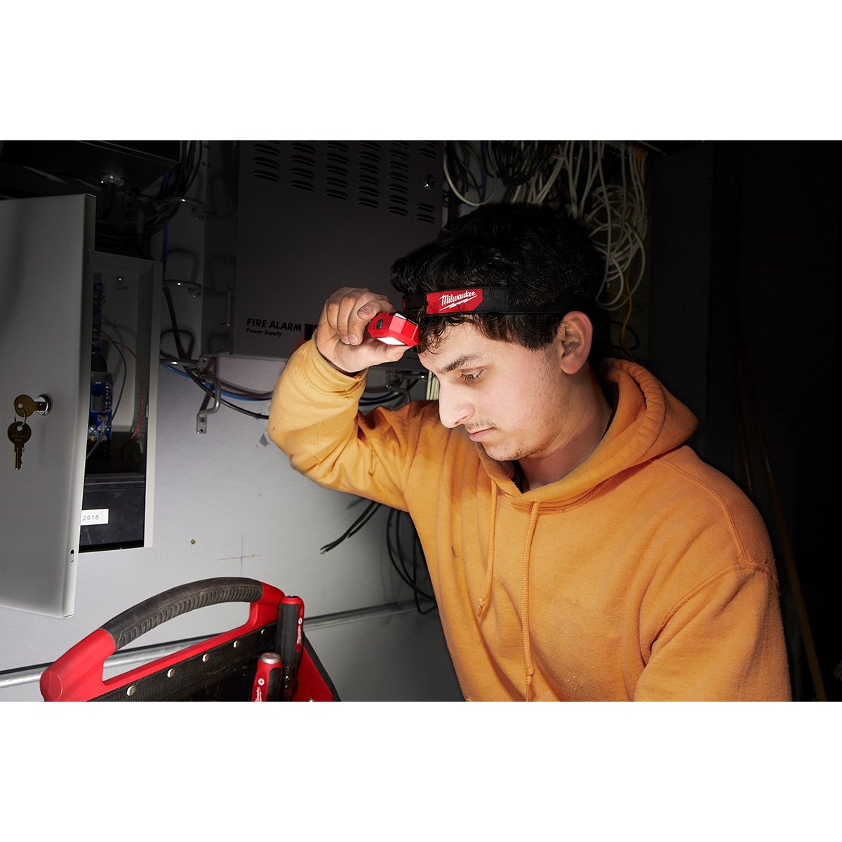 Milwaukee 2103 Headlamp - in use