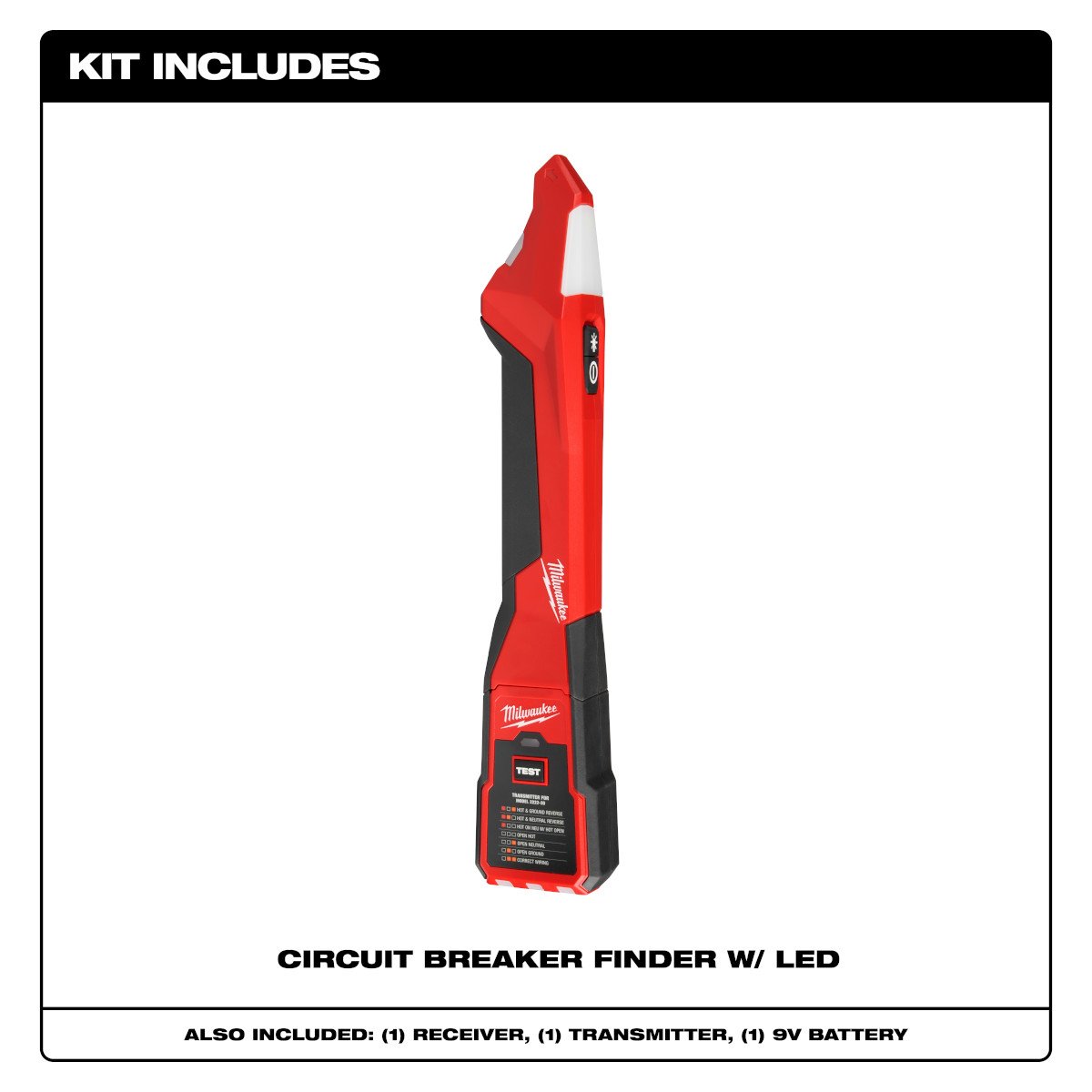 Milwaukee 2222-20 Circuit Breaker Finder w/ LED - feature callout