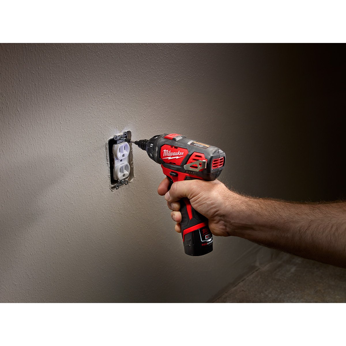 Milwaukee 2401-22 M12™ 1/4 in. Hex Screwdriver - in use
