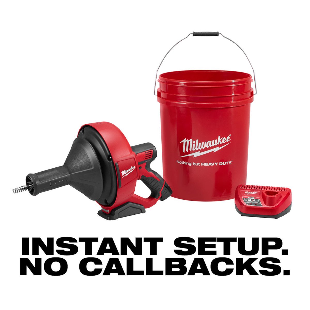 Milwaukee 2571-21 M12™ Drain Snake Kit - feature callout