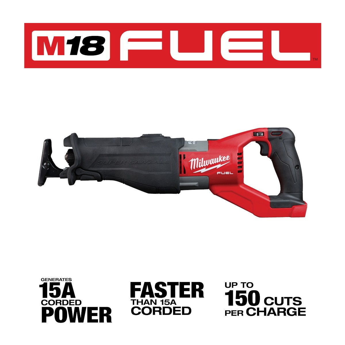 Milwaukee 2722-20 M18 FUEL™ SUPER SAWZALL® - feature callout