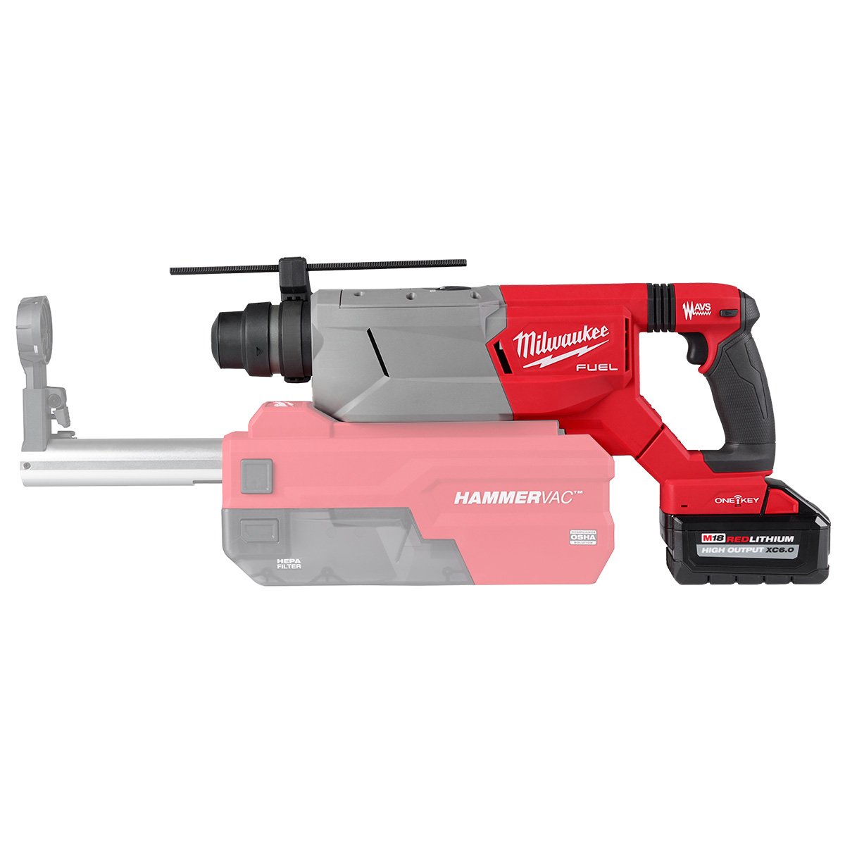 Milwaukee 2916-22 M18 FUEL™ 1-1/4” SDS Plus D-Handle Rotary Hammer Kit w/ ONE-KEY™ - product view
