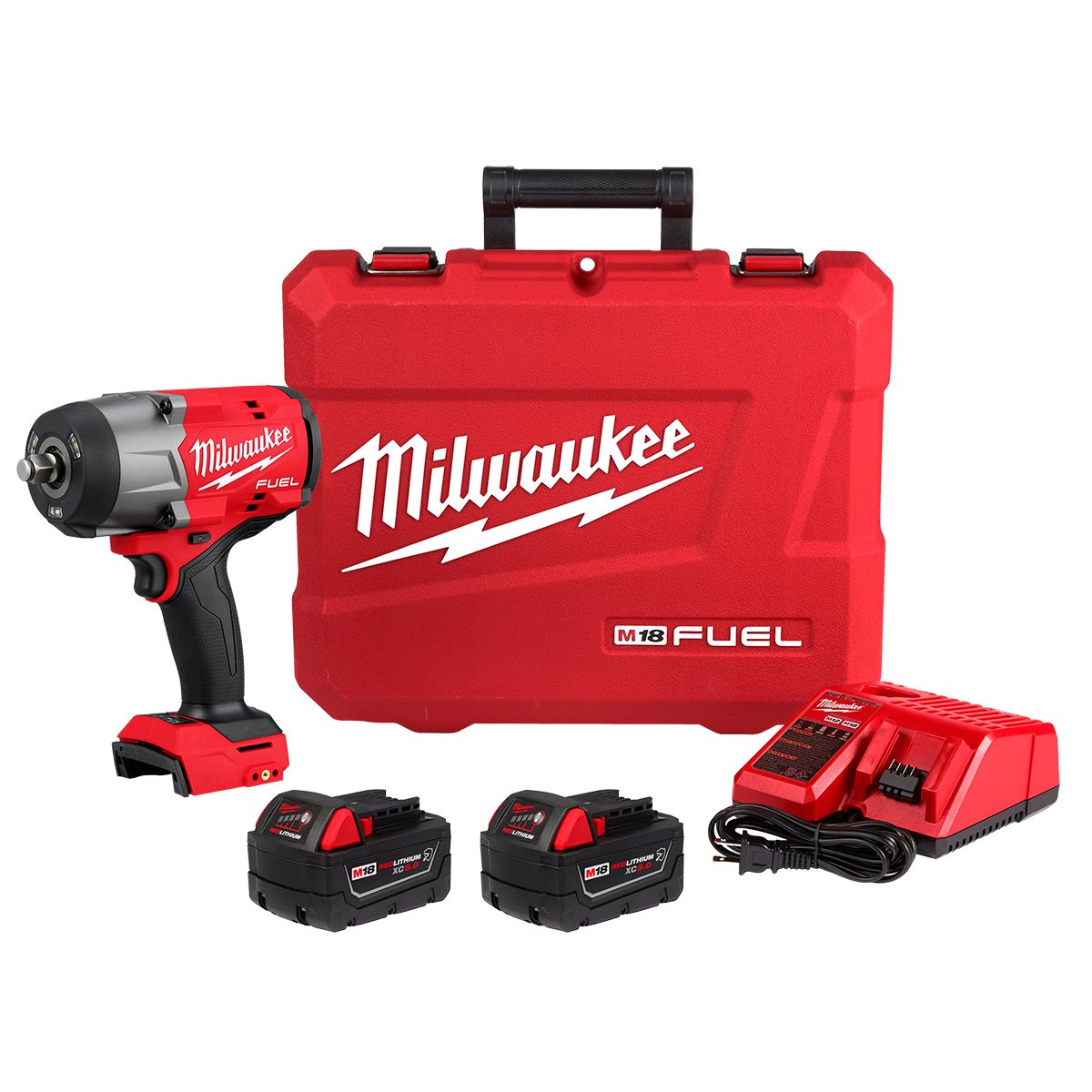 Milwaukee 2967-22 M18 FUEL™ 1/2" High Torque Impact wrench w/ Friction Ring Kit - kit contents