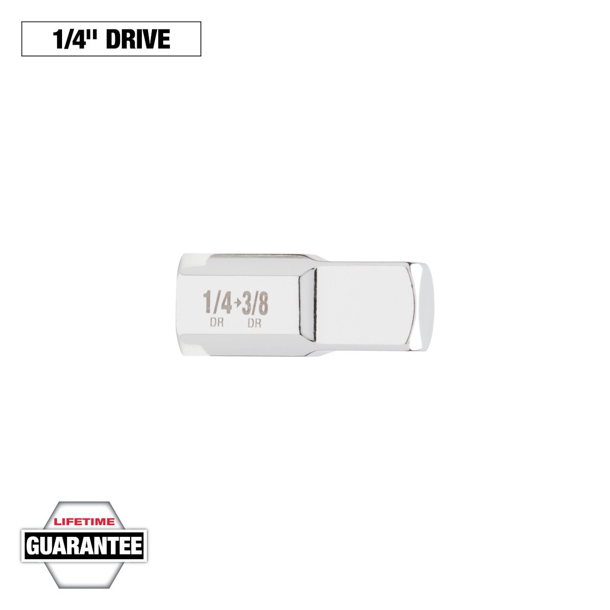 Milwaukee 42-04-9110 1/4" Drive 1/4"F X 3/8"M Adapter - feature callout