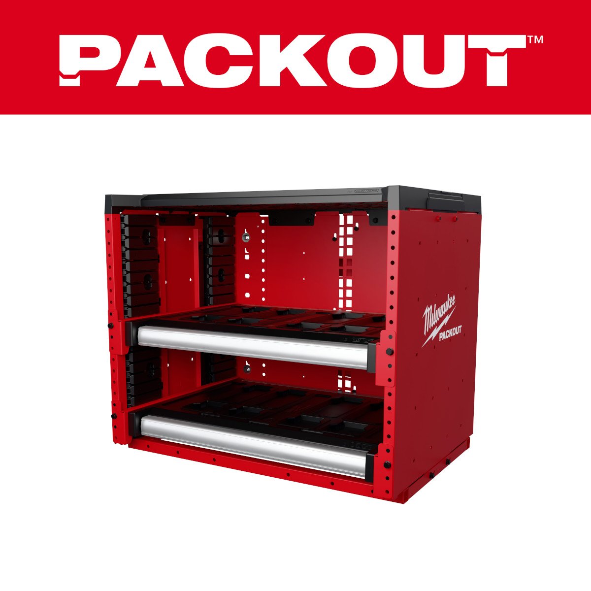 Milwaukee 48-21-8000 PACKOUT™ Rack - feature callout
