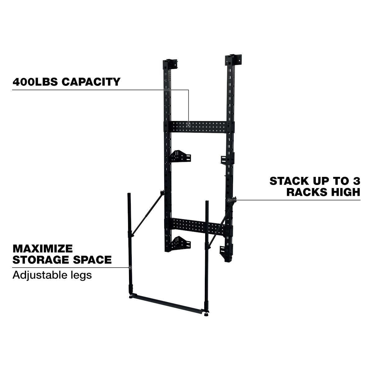 Milwaukee 48-21-8010 PACKOUT™ Rack Frame - feature callout