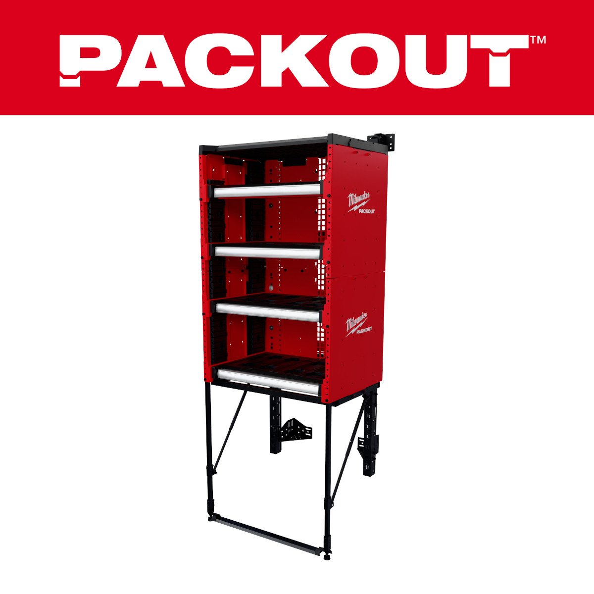 Milwaukee 48-21-8070 PACKOUT™ Rack Kit - feature callout