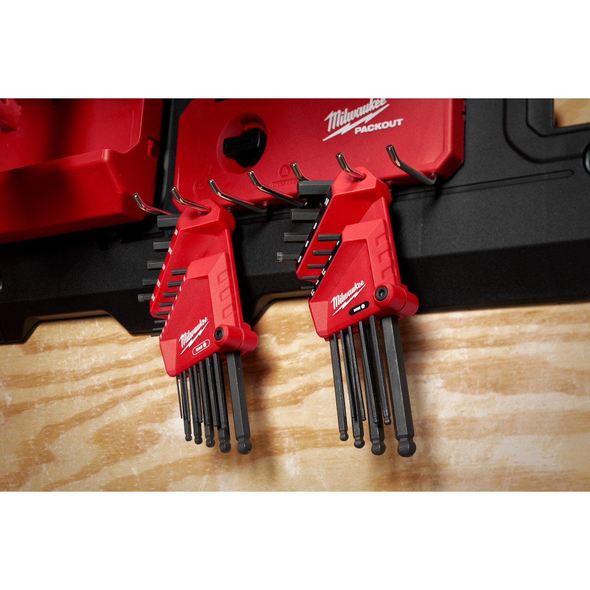 Milwaukee 48-22-2187 22-Key Ball End L-Key Set - SAE/Metric - in use