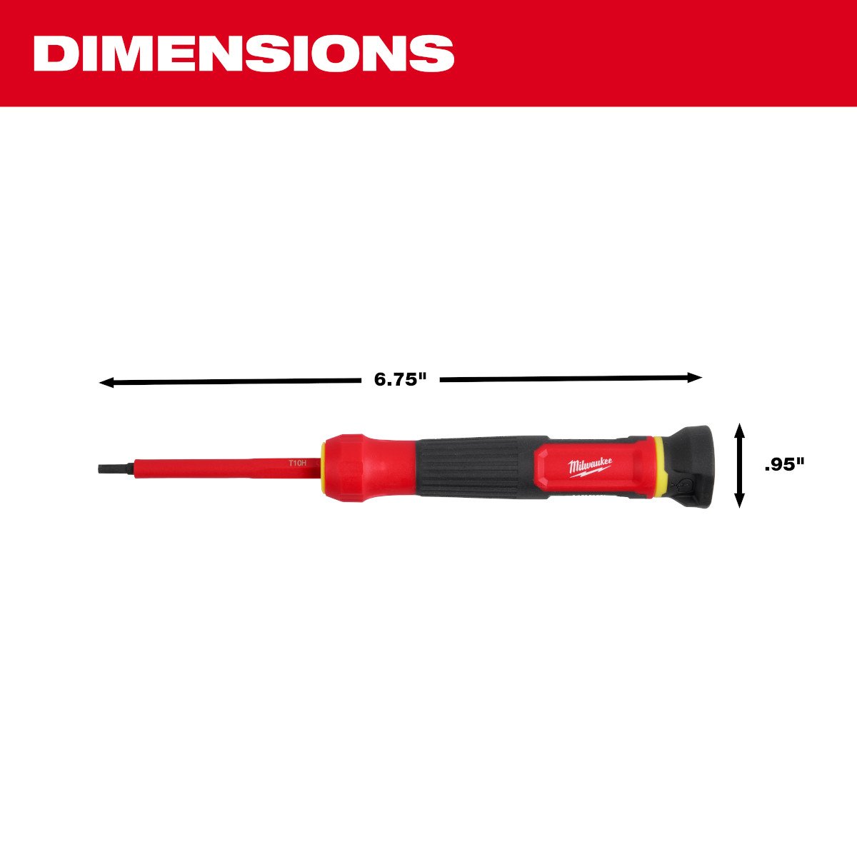 Milwaukee 48-22-2217 8-in-1 1000V Insulated Precision Multi-Bit Screwdriver Set - feature callout