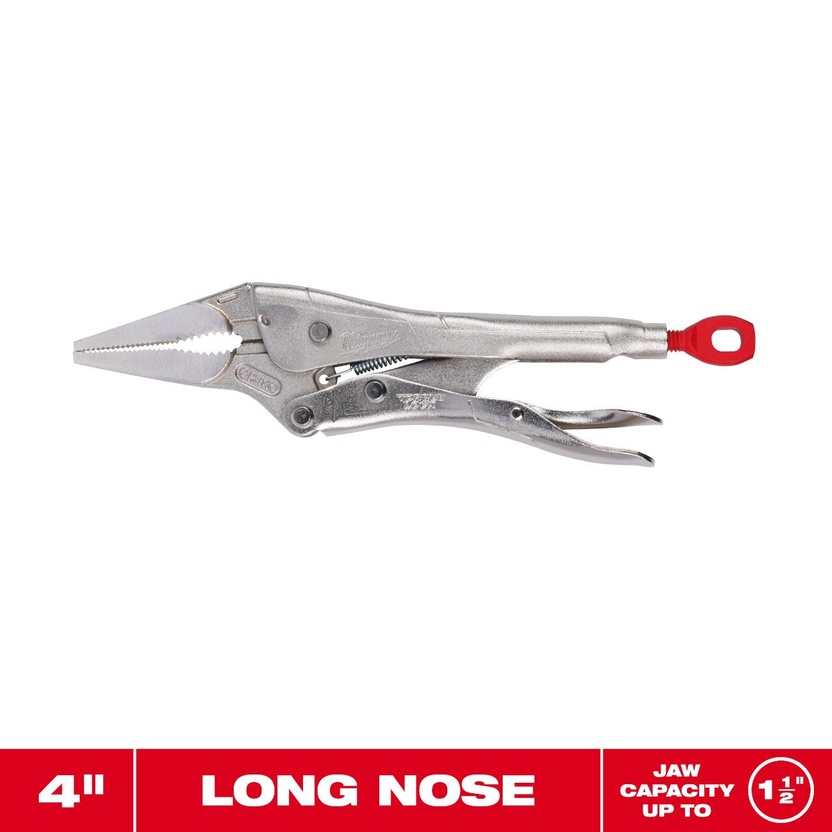 Milwaukee 48-22-3504 4 in. Long Nose Locking Pliers - feature callout