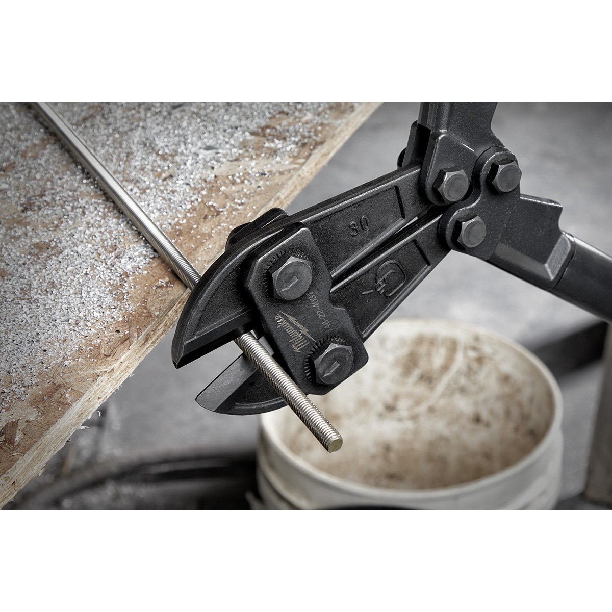 Milwaukee 48-22-4031 30 in. Bolt Cutter - in use