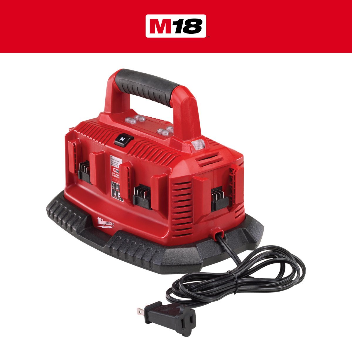 Milwaukee 48-59-1806 M18™ Six-Pack Sequential Charger - feature callout