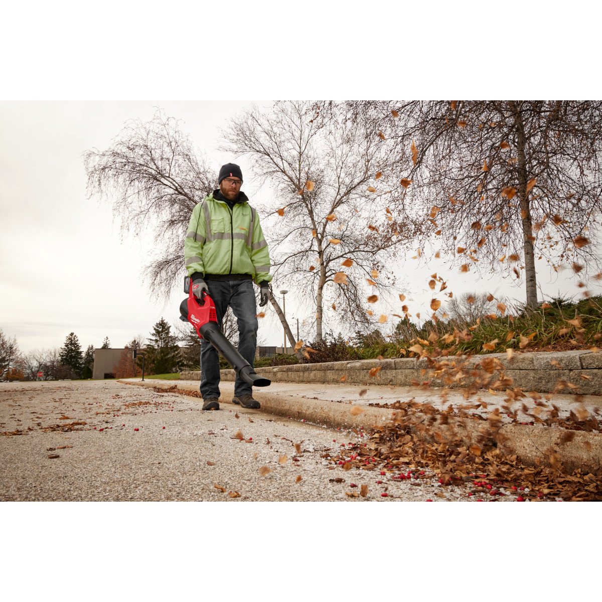 Milwaukee 49-16-2791 Blower Angled Flare Attachment - in use