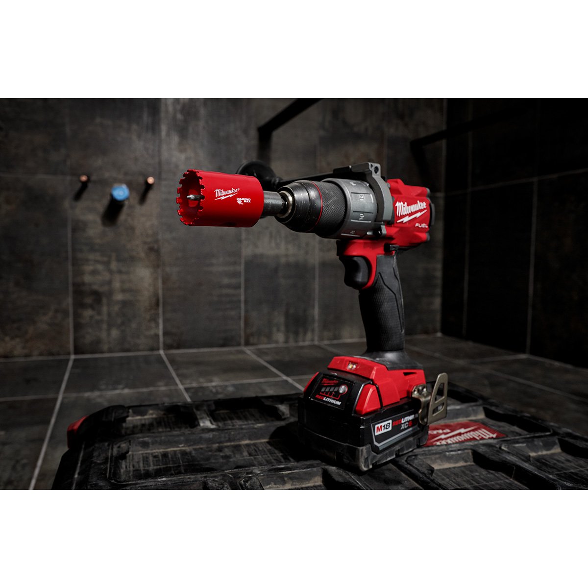 Milwaukee 49-56-5645 2" Diamond Max™ Hole Saw - in use