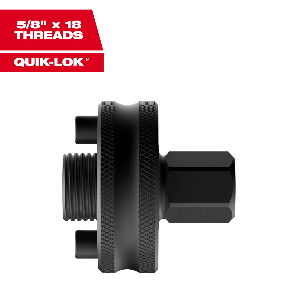 Milwaukee 49-56-7575 2PK Large Thread Pin Adapters for QUIK-LOK™ Arbors - feature callout