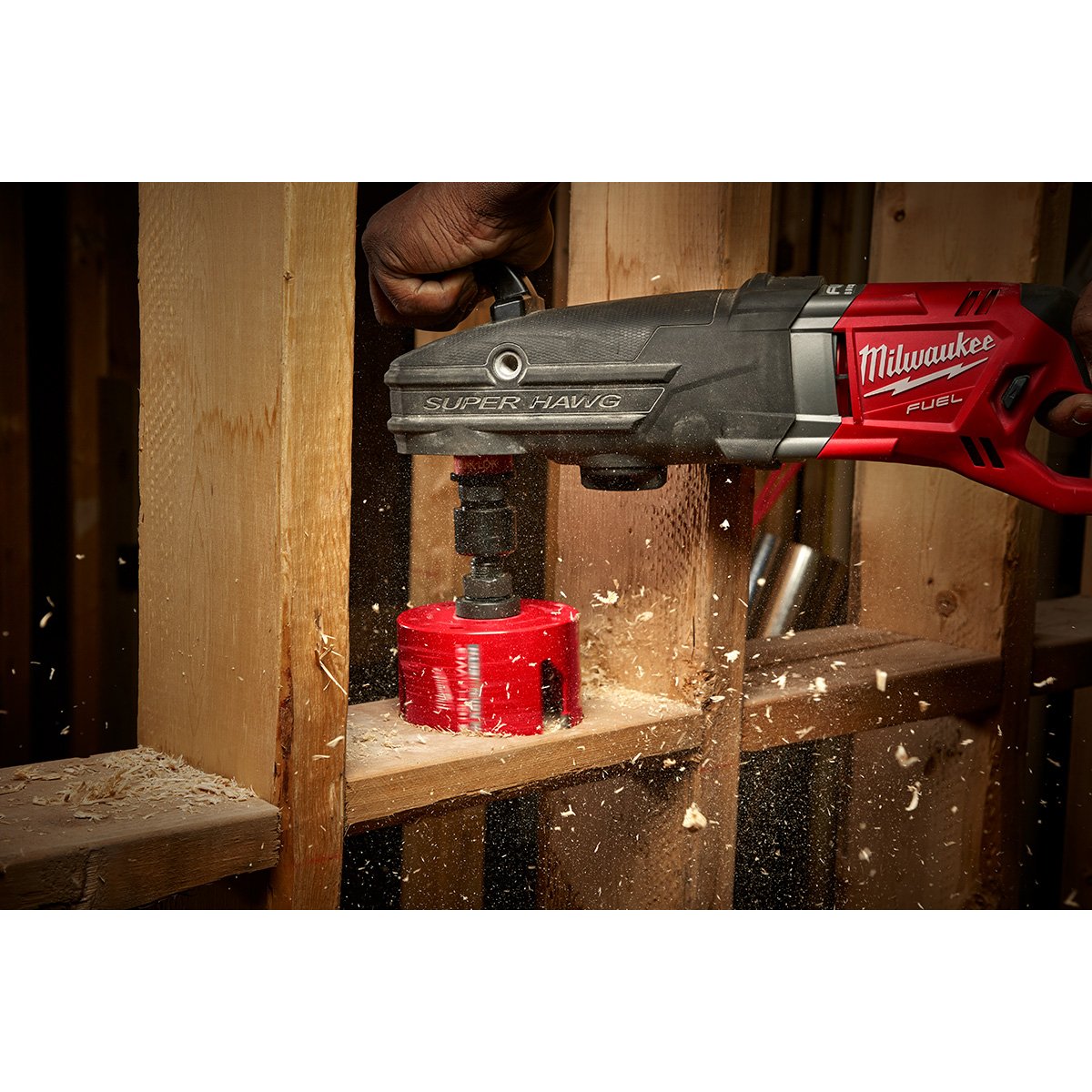 Milwaukee 49-56-9255 4-1/4 in. BIG HAWG™ with Carbide Teeth - in use