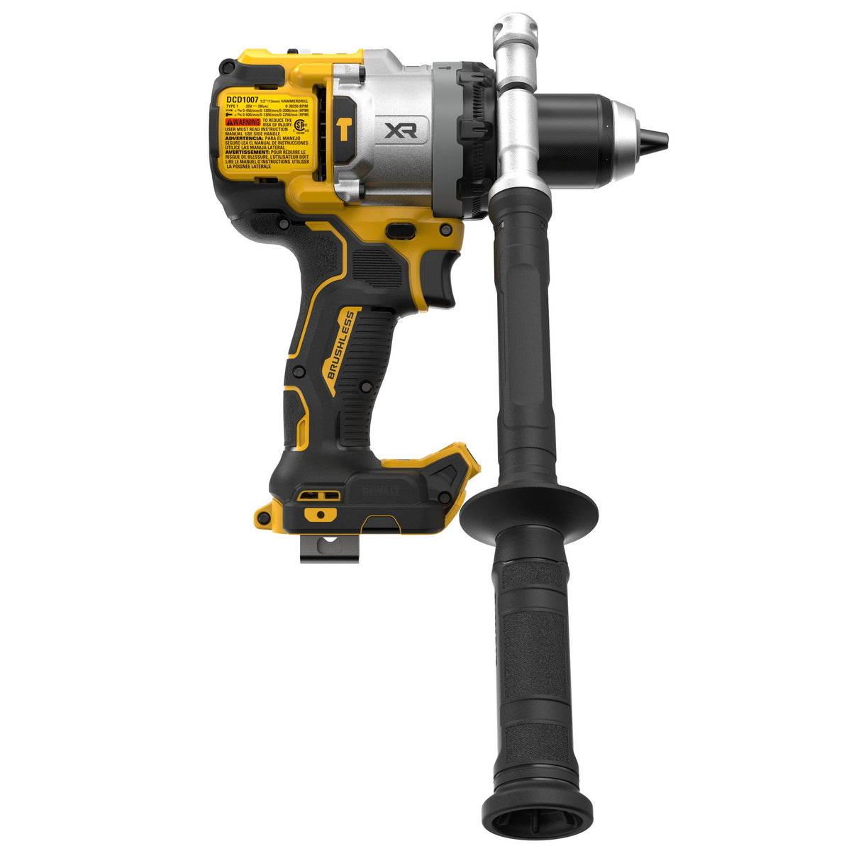 DEWALT DCD1007B 20V MAX XR 1/2 in. Brushless Cordless 3-Speed Hammer Drill (Tool Only) - product view