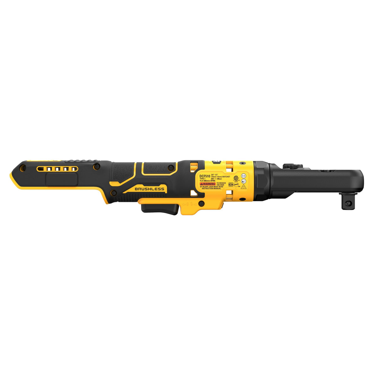 DEWALT DCF510B 20V MAX XTREME Cordless Brushless 3/8 in & 1/2 in Ratcheting Wrench - product view