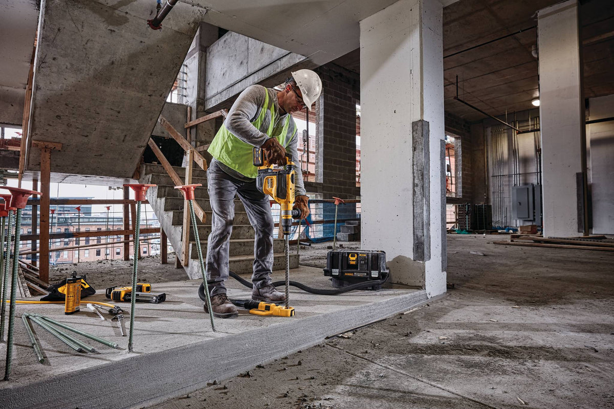 DEWALT DCH614B 60V MAX FLEXVOLT 1-3/4" SDS MAX ROTARY HAMMER - TOOL ONLY - in use