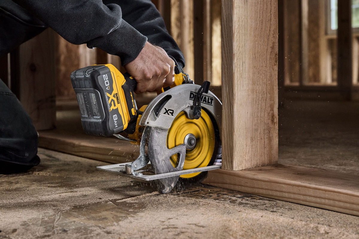 DEWALT DCS590B 20V MAX* XR® Brushless Cordless 7-1/4 in. Circular Saw (Tool Only) - in use