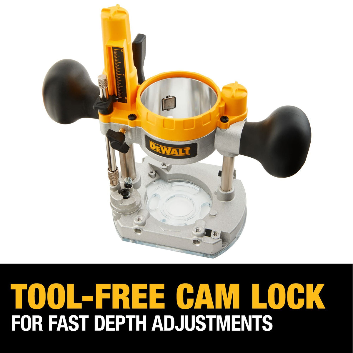 DEWALT DNP612 Plunge Base For Compact Router - feature callout