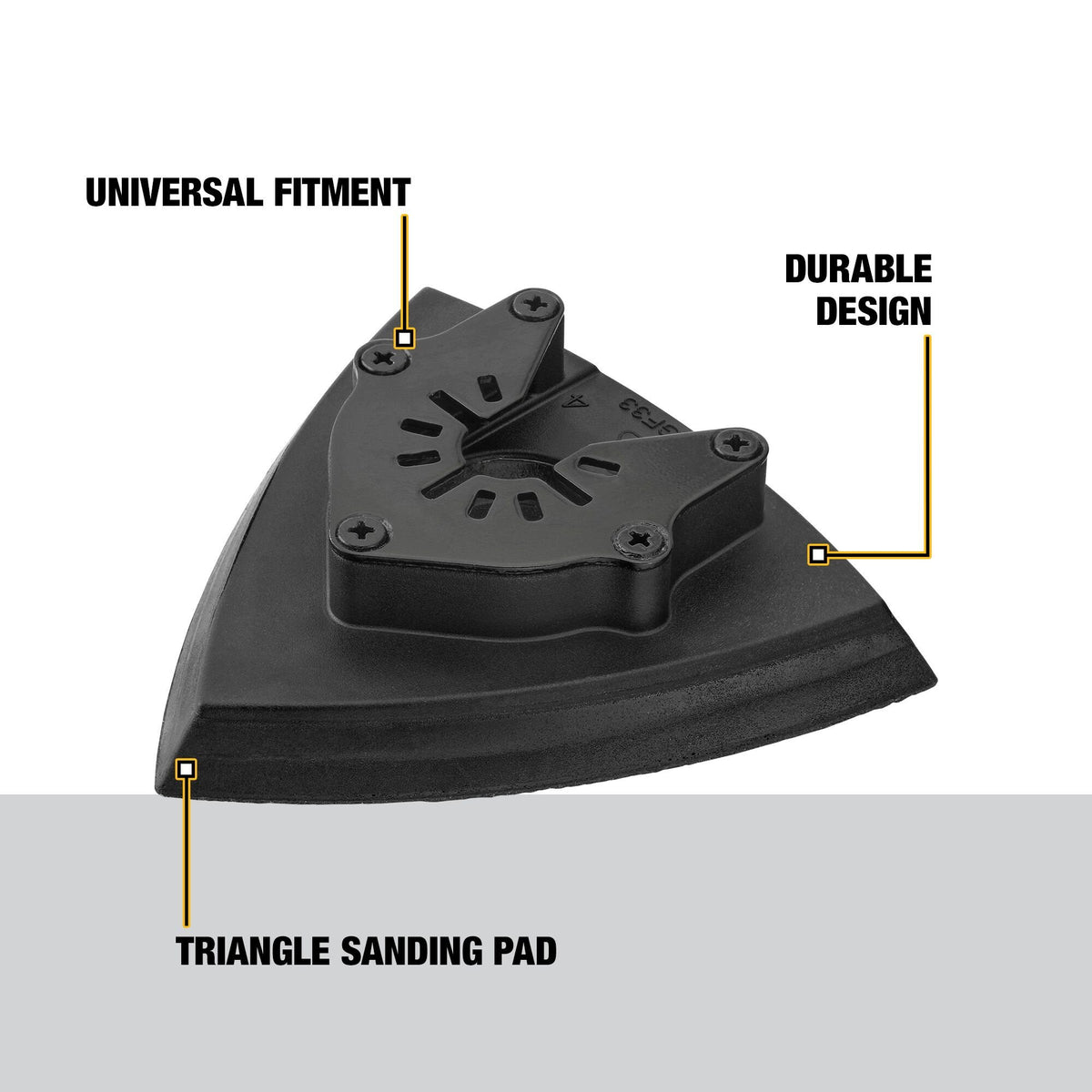DEWALT DWA4200 1-1/4 In Titanium Oscillating Tool Blade For Sanding (1 Pack) - feature callout