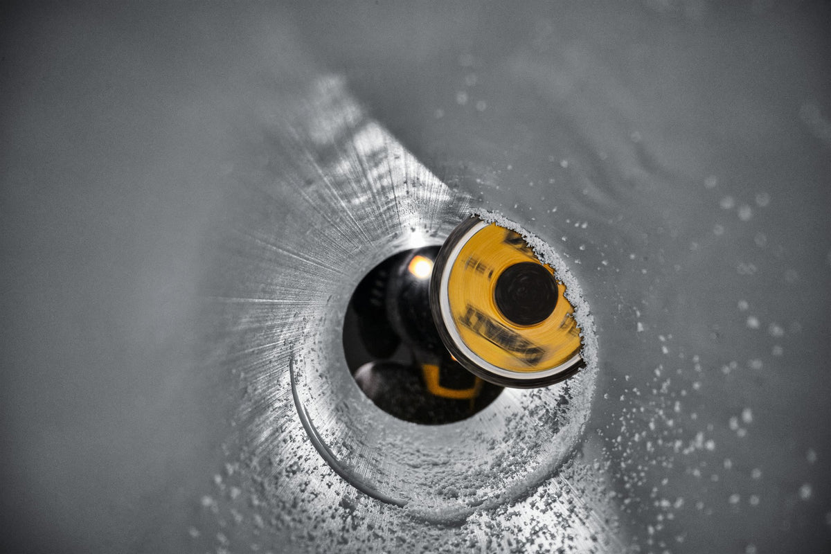 DEWALT DWAIPCIR Impact Connect Inside Pipe Cutter - in use