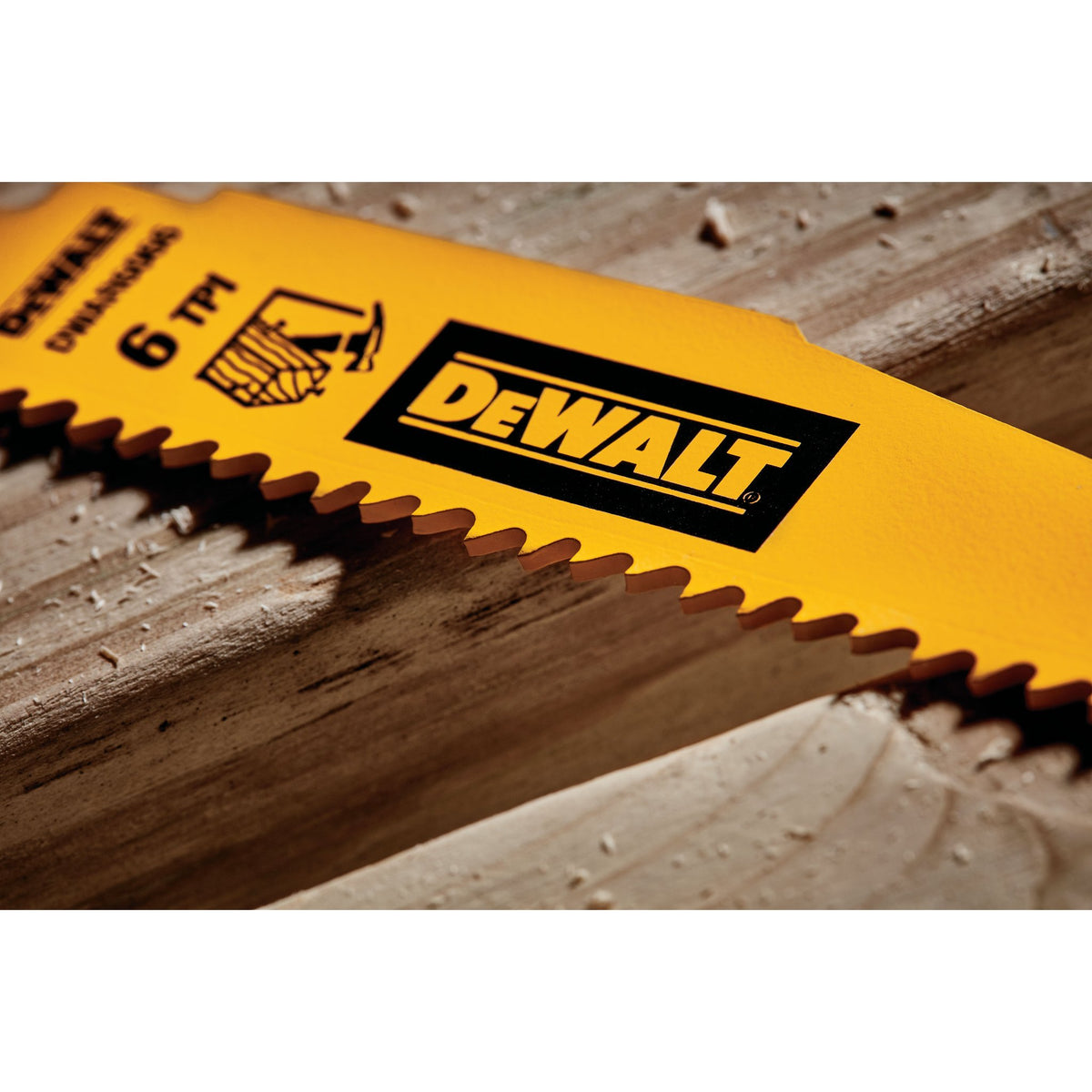DEWALT DWAR6066 6In 6Tpi 6066 - 5Pk - detail close-up