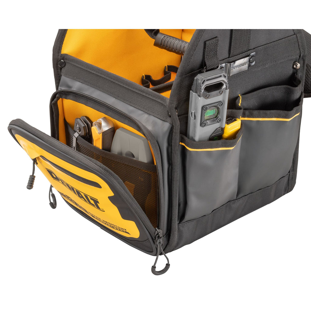 DEWALT DWST560105 11” Electrician Tote - detail close-up