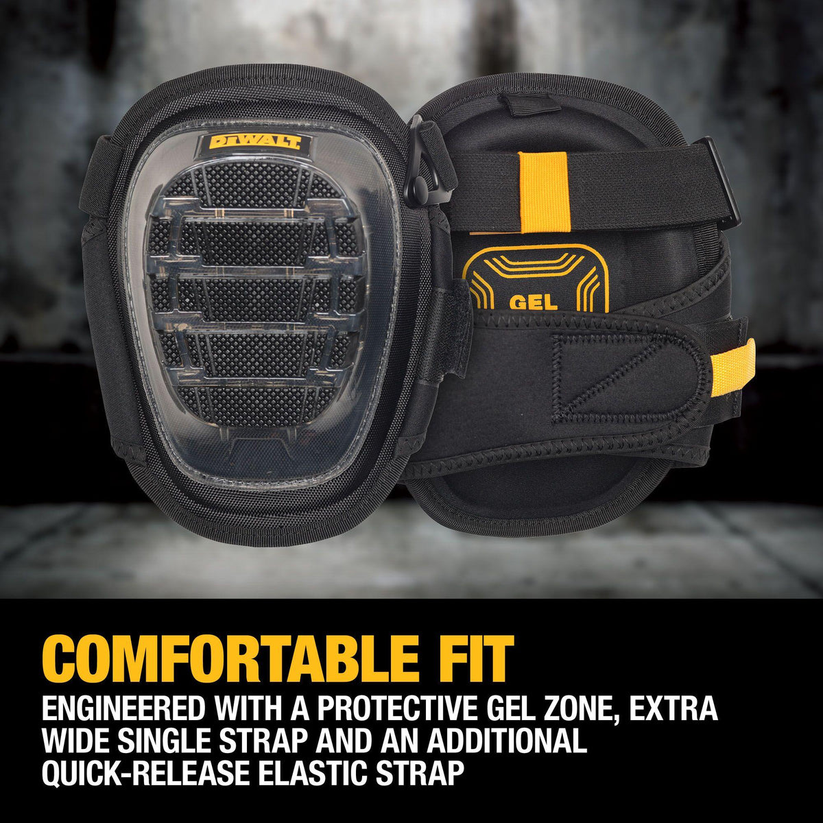 DEWALT DWST590012 Stabilizing Knee Pads with Gel - feature callout