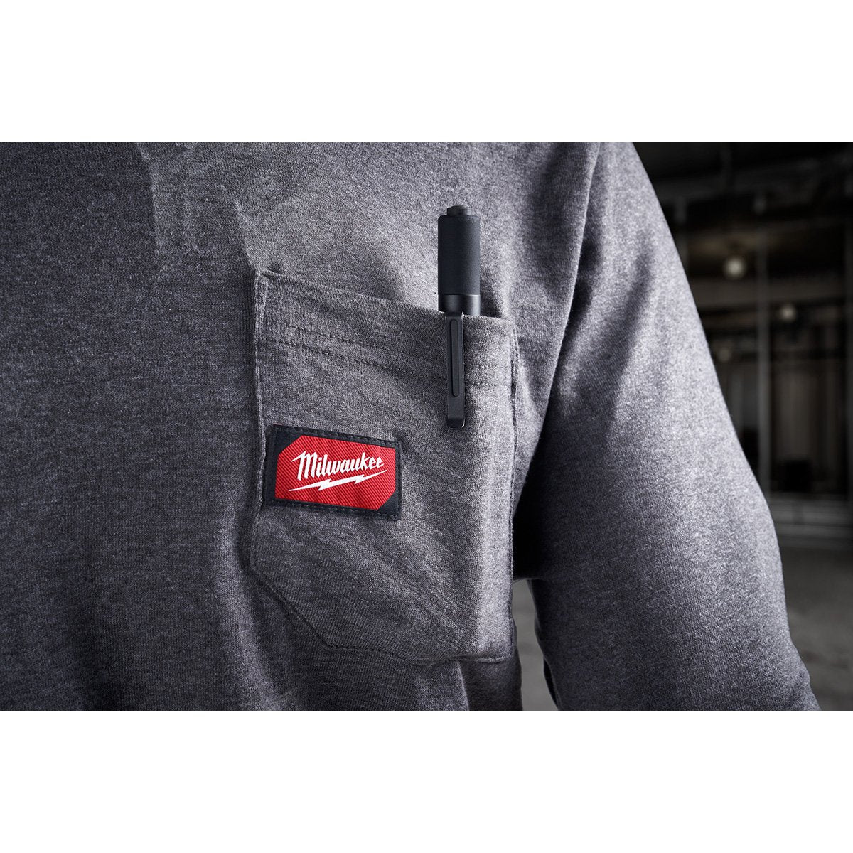 Milwaukee 2010R Rechargeable 250L Penlight w/ Laser - in use