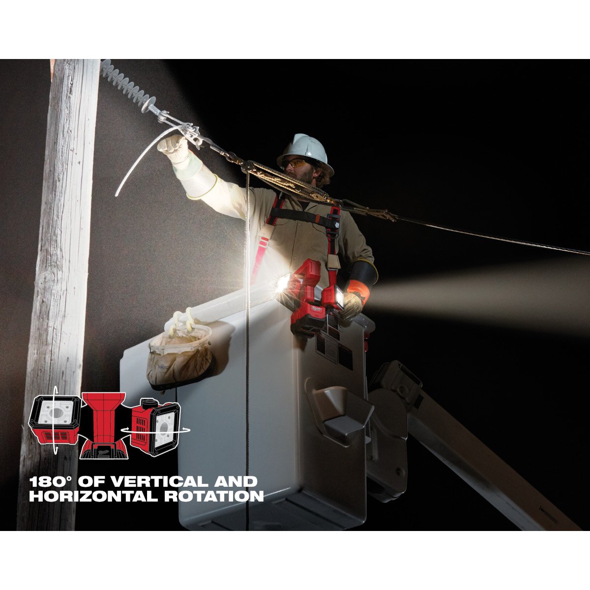Milwaukee 2122-20 M18™ Utility Bucket Light - feature callout