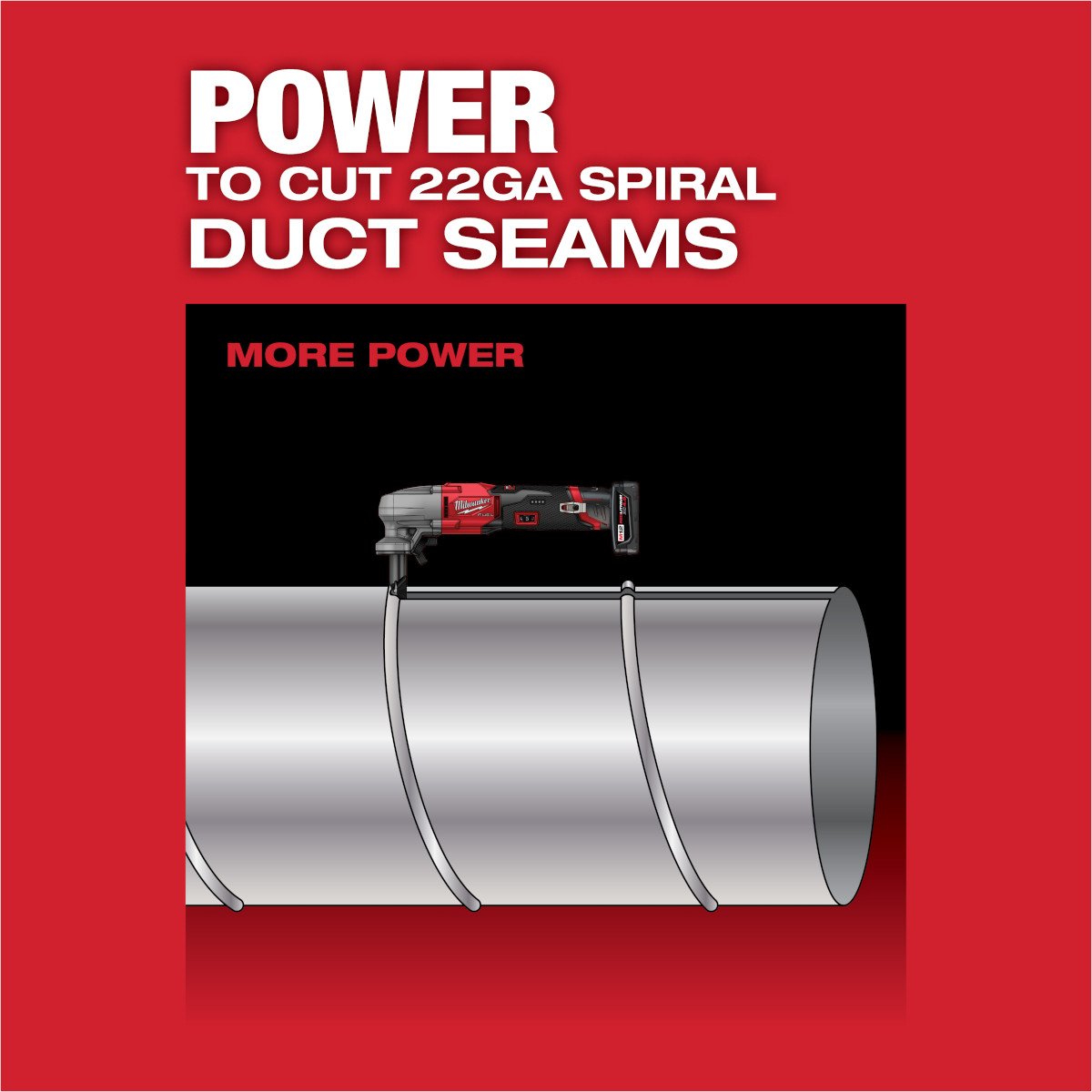 Milwaukee 2476-20 M12 FUEL™ 16 Gauge Variable Speed Nibbler - feature callout