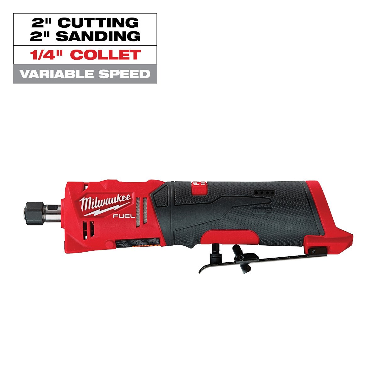 Milwaukee 2486-20 M12 FUEL™ Straight Die Grinder - feature callout