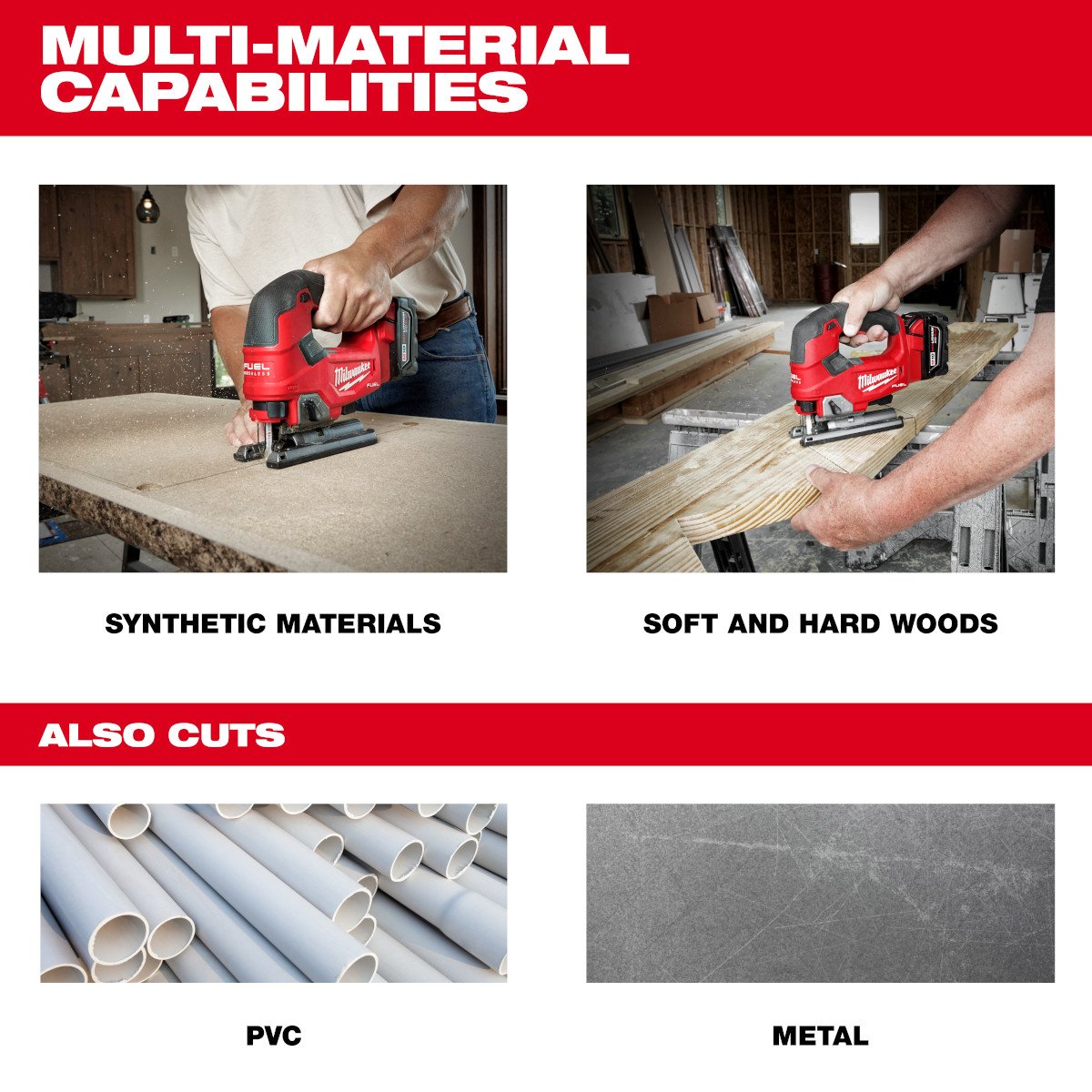 Milwaukee 2737-20 M18 FUEL™ D-handle Jig Saw - feature callout