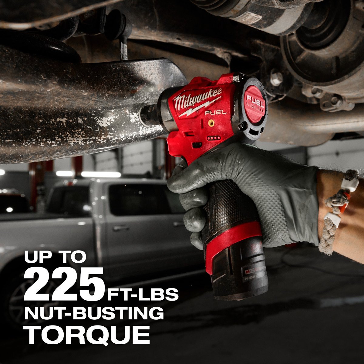 Milwaukee 3049-22 M12 FUEL™ 3/8" Subcompact Impact Wrench w/ Friction Ring Kit - feature callout
